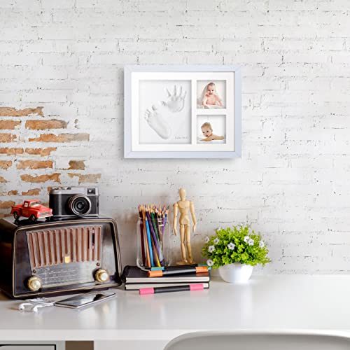 Baby Handprint and Footprint Keepsake Kit, Newborn Prints Photo Frame for Boys Girls, New Mom