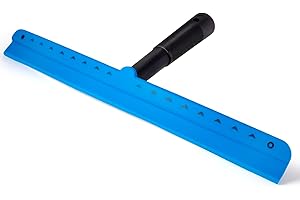FOSHIO 15 inch Blue Windshield Squeegees, All-Purpose Streak-Free Silicone Squeegee for Window, Bathroom, Glass Shower Doors,