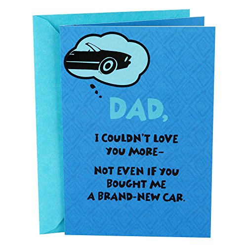 Hallmark Funny Mahogany Father’s Day Greeting Card for Dad (Blue Car I Couldn’t Love You More)
