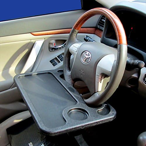Car Auto Steering Wheel Tray Organizer Work Table Laptop Desk Clip Driver For Food Drink File/document Holder Storage Box