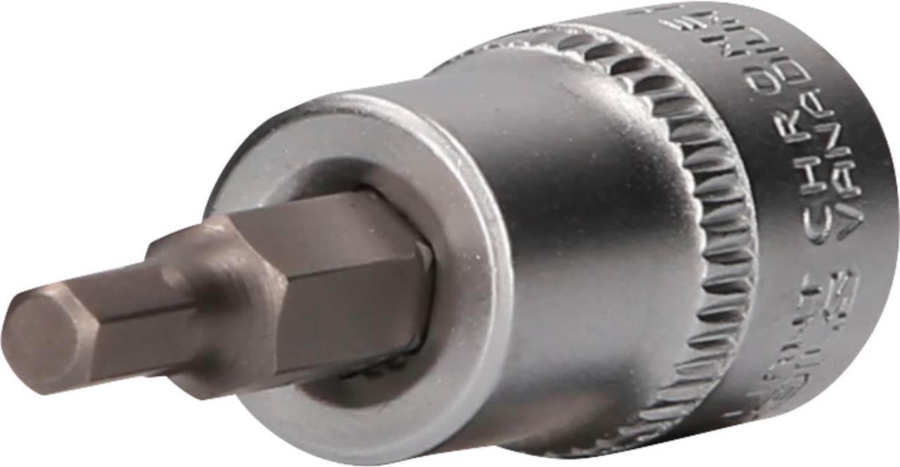 BRILLIANT TOOLS BT021871 3/8 Inch Hex Socket Bit Socket, 4 mm [Powered by KS Tools]