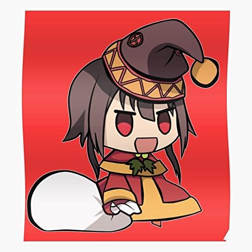 Amazon Com Cloudconer Weeb Padoru Christmas Konosuba Megumin Manga Anime Meme Impressive Posters For Room Decoration Printed With The Latest Modern Technology On Semi Glossy Paper Background Posters Prints