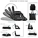 Foldable Reclining Stadium Seat for Bleachers – Patent Pending Premium Model + Free Carry Bag–High Backrest+Thick Padded Back & Armrest+Water Proof (Black, X-Large No Legs)