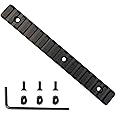17 Slot Aluminum 7 Inch Long Mlock Single Picatinny Rail Section, T-Nuts & Screws & Hex Wrench Included (17 Slot Mlock)