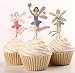 Yunko 48 Fairy Girls Dancers Fun Cupcake Decorative Toppers Cupcake Decorating Tools for Birthday Party