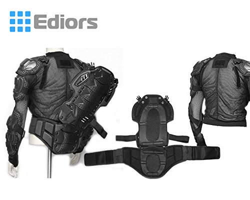 Ediors Motorcycle Full Body Armor Protector Pro Street Motocross ATV Titan Sport Jacket Shirt (XX-Large)