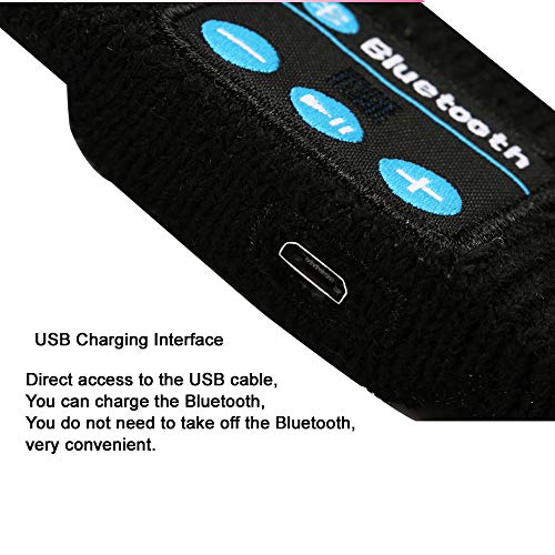 image for Usabc Bluetooth Sports Headband Wireless Bluetooth Headphones Recharge