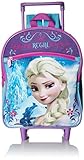 Disney Girls' Elsa 12 Rolling Backpack, Purple
