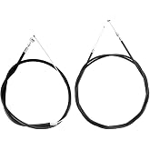 1 Pair Black Bike Brake Cable, Front and Rear Brake Cable, Bike Brake Wire Set for Road Bike and Common Bike, Bike Brake Cables and Housing