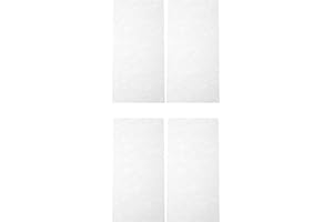 ibasenice Guitar Headstock Veneer Inlay Strips Set 4Pcs White Shell Material for Acoustic Electric Guitar Neck Repair and Decoration