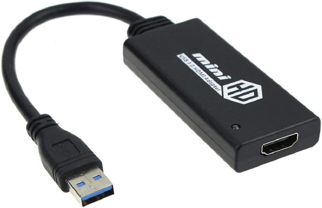 [Upgrade!Compatible with windows 7/8/10(see the description)] ABLEGRID USB 3.0 To HDMI HD 1080P Video Cable Adapter Converter For PC Laptop