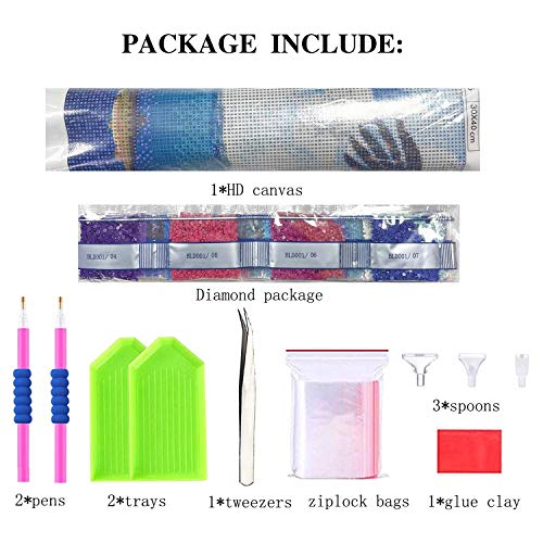 5D Full Drill Diamond Painting Kits by Numbers for Adults and Beginners Flag and Eagle Diamond Wall Art Craft Paint with Round Diamonds for Home Wall Decor Gift for Friends and Family 17.7x13.8In