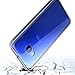 HTC U11 life Case,Yiakeng Dual Layer shockproof wallet Armor Soft glitter silicone Crystal Phone cases full cover for HTC U11 life (Clear)