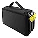 LORJE Multilayer Colored Pencil Case, Large, 52 Slots Black Pen Bag