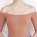 NONNYL The Eye of Lover White Sterling Silver Twist Pendant Necklace for Women