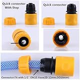 EUHUYG Hose Connector Set 1/2in 3/4in Tap Fittings Quick Connectors view 2