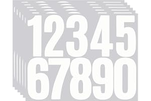 BINLINHONGO 60 3 Inches Large Number Stickers, Self-Adhesive Vinyl 0-9 Sticker Decals for Mailbox, Doors, Trucks and Outdoors