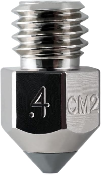 Micro Swiss CM2 MK8 Nozzle 0.4mm Copper Chromium Zirconium M2 Steel