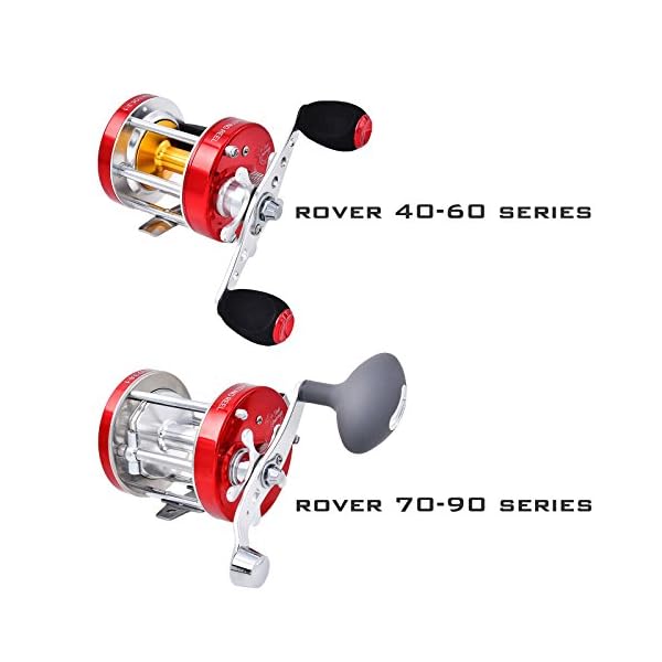 KastKing-Rover-Round-Baitcasting-Reel-No-1-Rated-Conventional-Reel-Carbon-Fiber-Star-Drag-Reinforced-Metal-Body-2016-Rover-RXA-Conventional-Reel-Inshore-and-Offshore-Saltwater-and-Freshwater-Reel-Awar