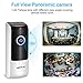 180° Fisheye Wireless Security WiFi Camera, DEXILIO Home Surveillance Indoor IP Camera for Baby/Elder/Pet/Nanny Monitor, Two-Way Audio/Motion Detection/Cloud Storge(with 32GB Card)