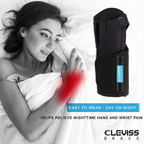 Night Sleep Wrist Brace for carpal tunnel, Adjustable Wrist Pain support for Men and Women Fits