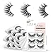 MUSELASH 3D 9 Pairs 3 Styles Faux Mink False set Natural False Eyelashes Lashes wispiese Eyelashes Soft Multi-pack Long Fluffy Dramatic Lashes Handmade………