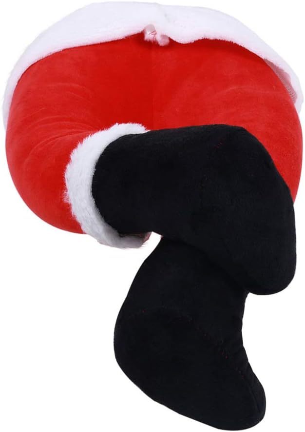 Tree Toppers - HEALLILY Christmas Santa Claus Legs Ornament Stuffed Christmas Elf Legs Figure Toy Stuck Christmas Tree Topper Fireplace Hanging Decorations Xmas Holiday Party Supplies Favors