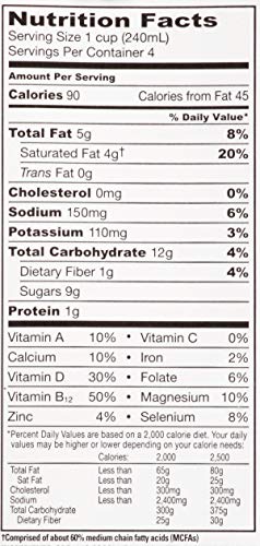 So Delicious Dairy-Free Organic Coconutmilk Beverage, Chocolate, 32 Ounce Plant-Based Vegan Dairy Alternative, Great in Smoothies Protein Shakes or Cereal - Thumbnail 4