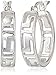 Sterling Silver Greek Key Cut-Out Hoop Earrings