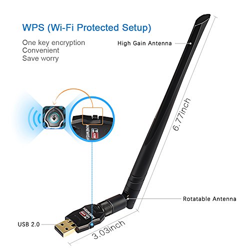 USB-Wifi-Adapter-ANEWISH-5dBi-Antenna-Dual-Band-AC600-Wireless-Adapter-USB-Wifi-Card-Wireless-Dongle-for-Desktop-PC-Laptop-Support-Windows-108187XPVista-MAC-OS-X-104-10125