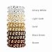 Coil Hair Ties Spiral Hair Scrunchies Phone Cord Hiar Ties Metallic Traceless Ponytail Holder 10 Pack