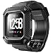 SupCase Watch Bands for Fitbit Versa & Fitbit Versa Lite, [Unicorn Beetle Pro] Protective Replacement Wristband Case Band for Fitbit Versa (Black) primary