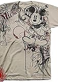 Disney Adult Oversize Heraldland Mickey Mouse T Shirt - Sand