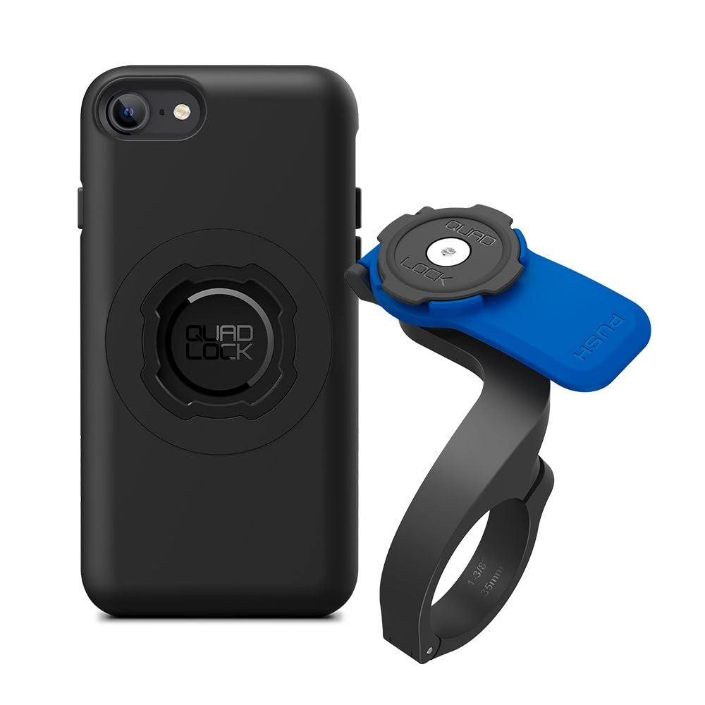 Quad Lock Out Front Handlebar Bike Phone Mount (V3) with MAG Phone Case for iPhone 17e