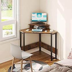 ODK Corner Desk Space Saving Small Desk with Sturdy