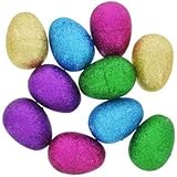 Brilliant Glittery Plastic Easter Eggs 20 Count for Easter Egg Hunts