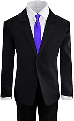 Black n Bianco Boys Formal Black Suit with Shirt