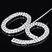 60th Anniversary Birthday Party Cake Topper with Rhinestone Silver
