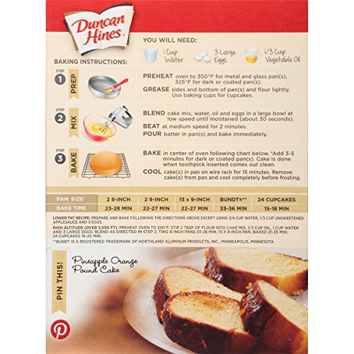 Duncan Hines Pineapple Supreme Cake Mix (Pack of 12) - Image 2