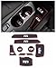 FMtoppeak 4 Colors 9pcs Door Groove Mat Interior Accessories Parts Silica Gel for Chevrolet Camaro 2016 Up (Red)