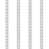 GBGS 4 Pcs 16" Flat Straight Bar Brackets,Mending Plate,Slot for 5/16" Bolt | Stainless Steel