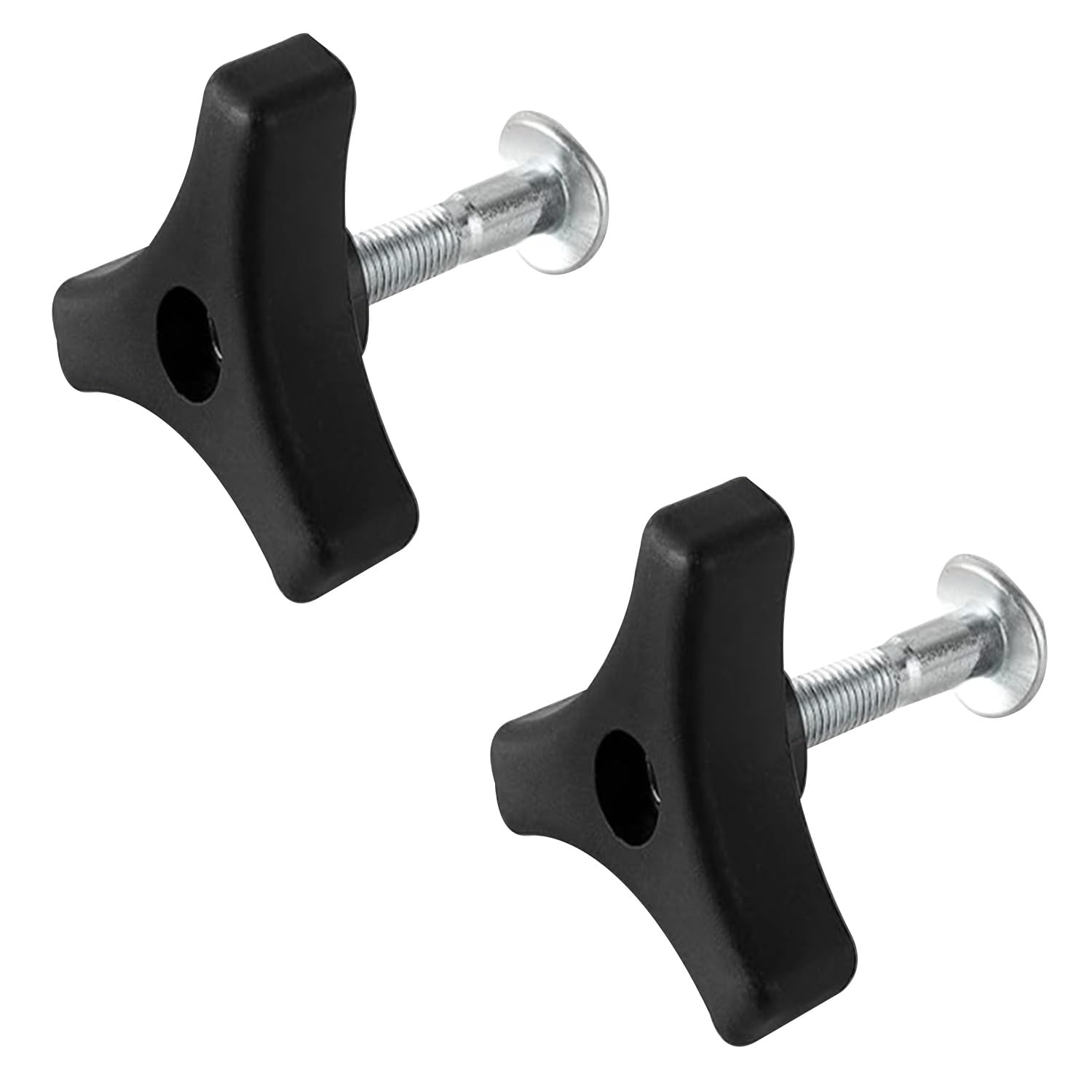 Cipszoely 2 Pcs Lawn Mower Handle Parts, Universal Lawnmower Handle Wing Nut, Triangle Lawn Mower Handle Replacement Parts for Most Lawnmower Handle Parts Garden Tools