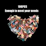 Gejoy 100 Pieces 1:75 Scale Model Trains Figures Tiny People Sitting Standing view 7