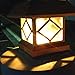 Solar Light,Post Cap Lights 4 x 4 Plus,Bright 10Lumen Outdoor Warm White LED Lamp For Vinyl Posts Caps 3.5x3.5 4x4 5x5 6x6 Waterproof Deal of The Day Prime Sogrand Copper Lantern For Fence Deck 2 Pack