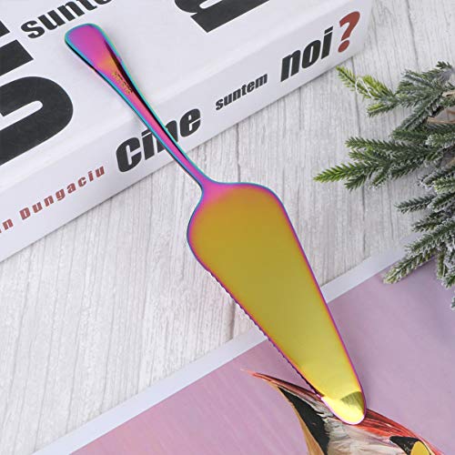 DOITOOL Taart Server RVS Pizza Spatel Taart en Cake Cutter Taart Dessert Slicer (kleurrijk) - Afbeelding 4