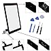 HDE Black iPad 2 Digitizer Touch Screen Replacement Parts w/ 7 Piece Tool Kit and Adhesive Tape