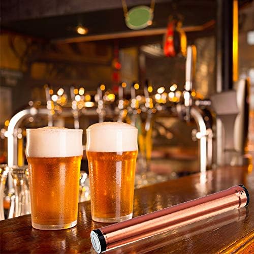 Metal Single Cigar Humidor Tube for One Cigar, Portable Tube Holder,Travel Single Cigar Case,Stainless Steel Set of 1. (Gold)