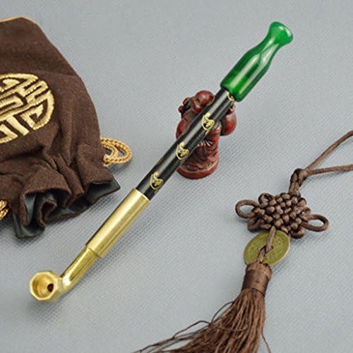 Liuyu · Living Home Tobacco Pipe Tradition Small Caliber Tobacco Bags Smoke Pot Smoke Pot Smoking Pipe 18cm ( Color : C )