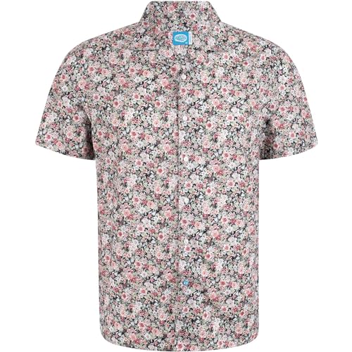 Panareha Hawaiianisches Aloha-Hemd fĂĽr Herren ELBA Marineblau, Gelb (XL)
