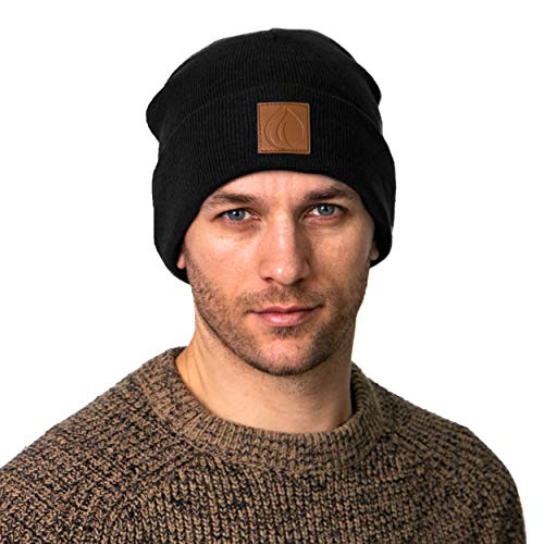 Occulto-Leatherpatch-Winter-Muetze-Beanie